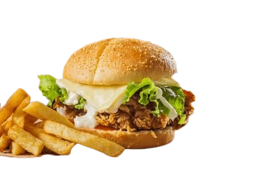 Chicken Zinger Burger with Fries